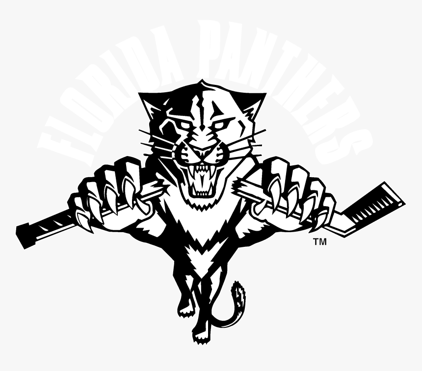 Transparent Panther Clipart Black And White - Florida Panthers 1996 Jersey, HD Png Download, Free Download