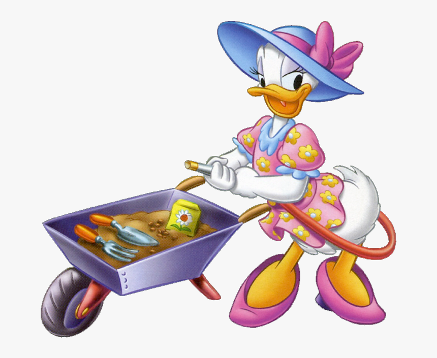 Free Download Daisy Duck Garden Clipart Daisy Duck - Daisy Duck In The Garden, HD Png Download, Free Download