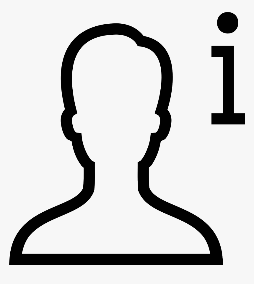 The About Us Icon Is An Outline Of A Man"s Head, - Username Icon In Android, HD Png Download, Free Download