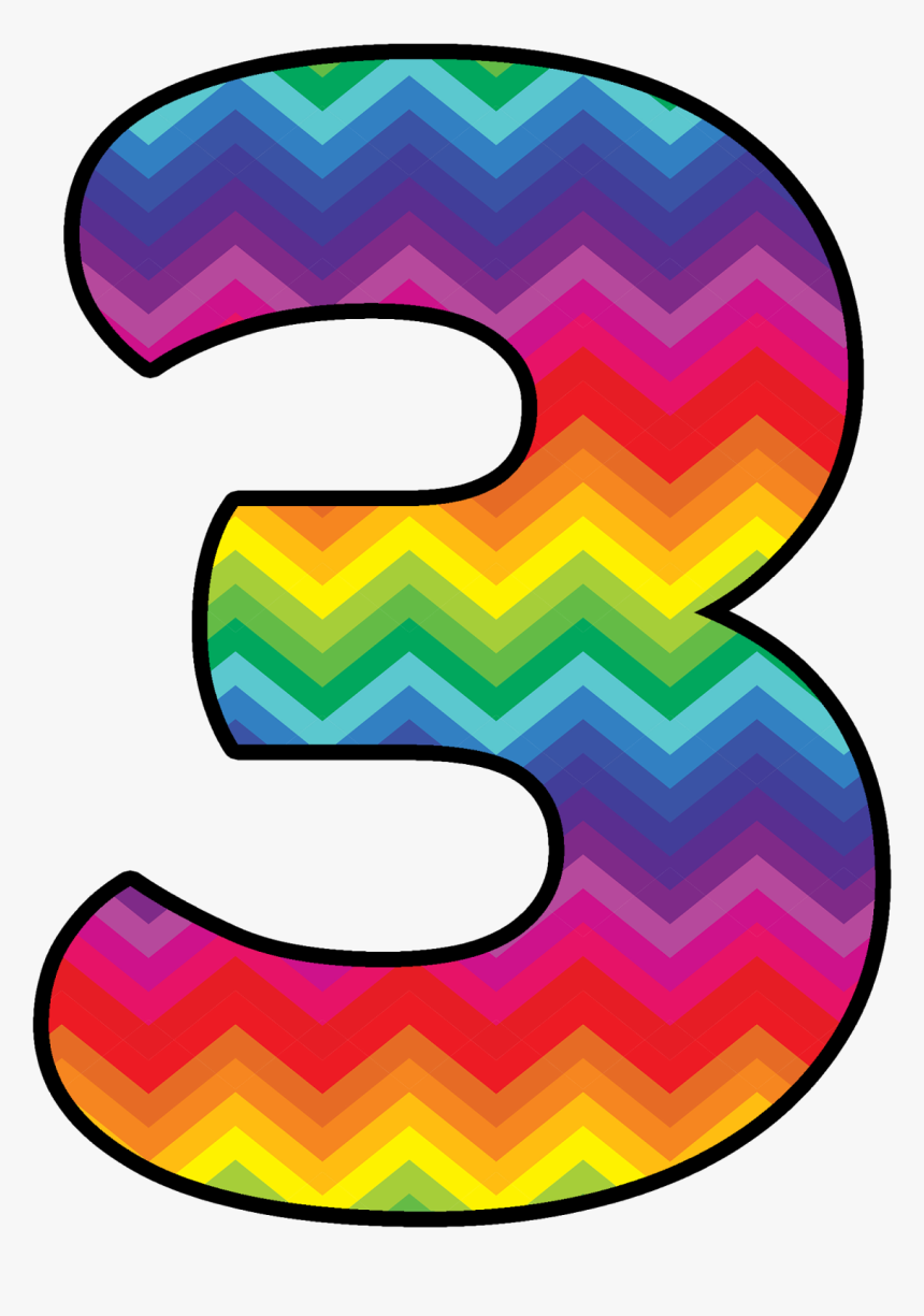 Number 3 Rainbow Clipart Number 3 Rainbow Clipart - Rainbow 3 Png, Transparent Png, Free Download