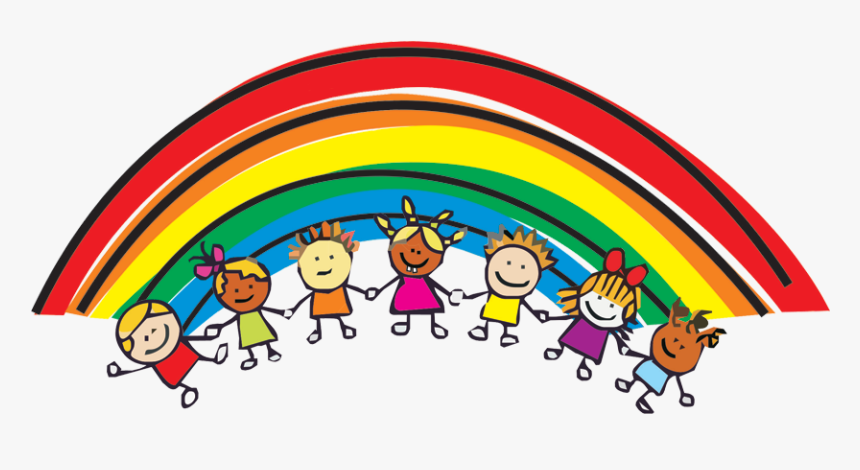 Rainbow Clipart Preschool - Rainbow Kids, HD Png Download, Free Download