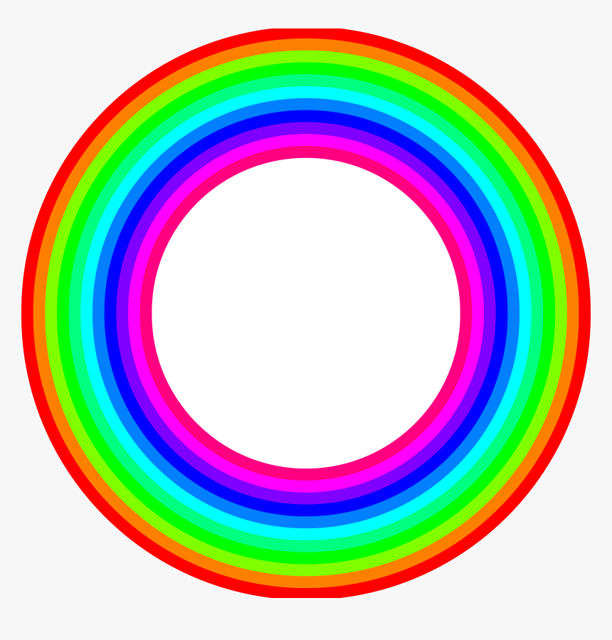Color Rainbow Cliparts - Circle, HD Png Download, Free Download
