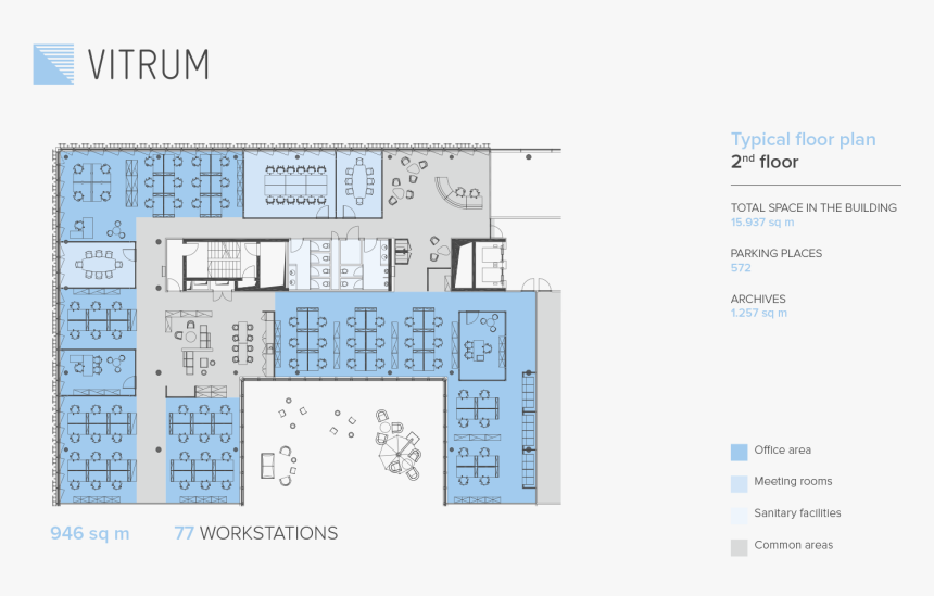 Commercial Building Floor Plan 15 Mercial Building - Commercial Building Atrium Plan, HD Png Download, Free Download