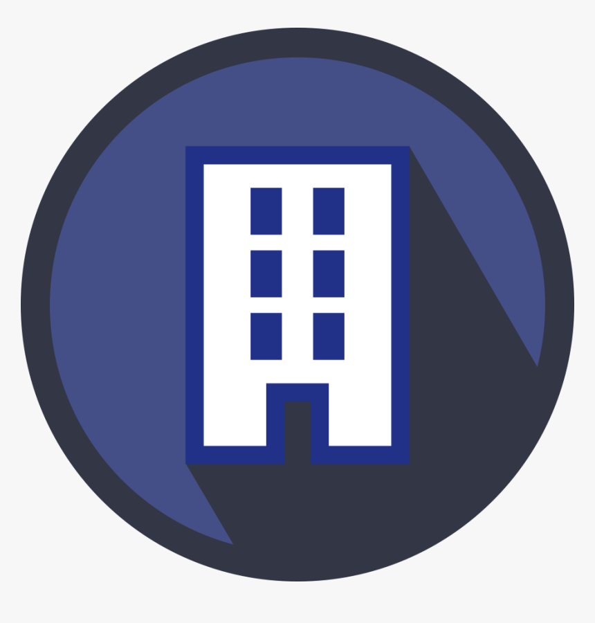Office Building Icon - Circle Building Icon, HD Png Download, Free Download