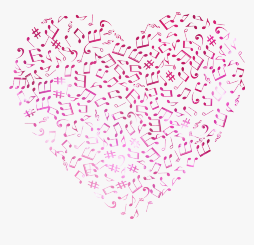 #heart #corazon #music #musica #musical #note #nota - Music Note Heart Svg, HD Png Download, Free Download
