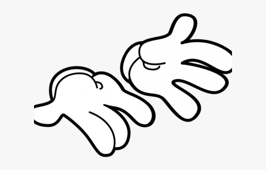 Mickey Mouse Hands Vector - Vector Mickey Mouse Hands, HD Png Download, Free Download