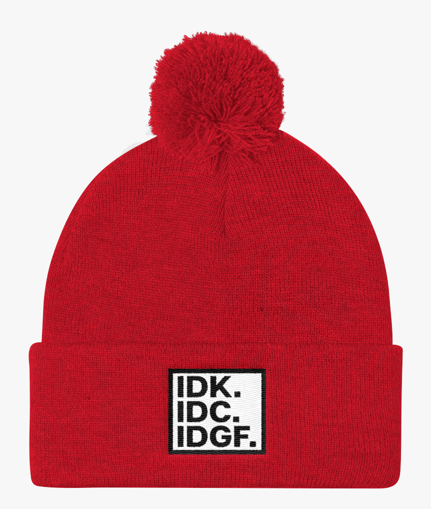 Idk Idc Idgf Pom Pom Knit Cap Outline, Arizona State, - Beanie, HD Png Download, Free Download
