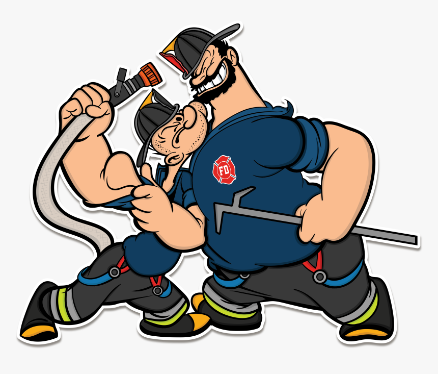 Popeye Vs Brutus Decal"
 Class= - Brutus And Popeye, HD Png Download, Free Download