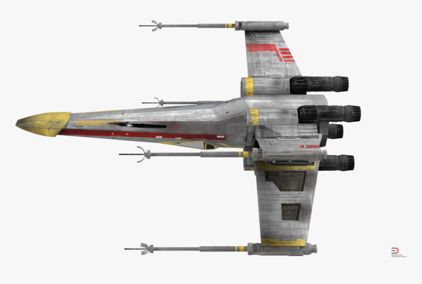 Star Wars X Wing Starfighter Yellow Royalty Free 3d - X Wing Fighter Png, Transparent Png, Free Download
