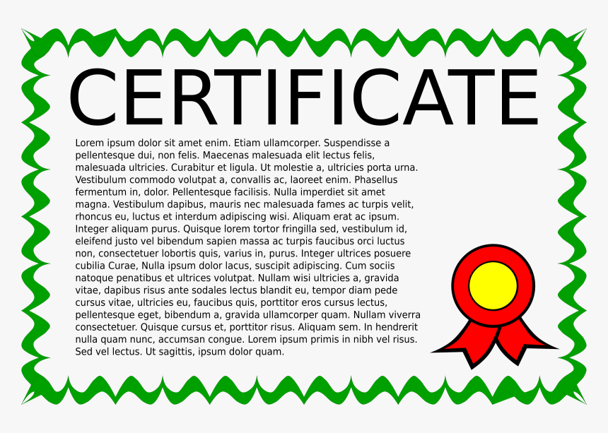 Certificate In Colour Clip Arts - Appreciation Certificate For Student, HD Png Download, Free Download