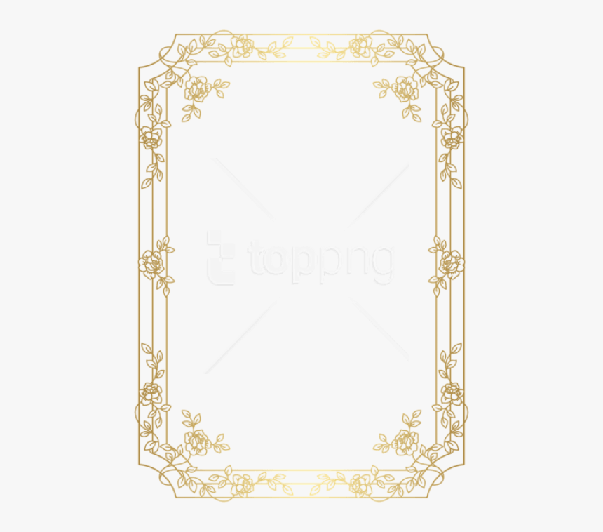 Border Frame Png - Art Deco Border Png, Transparent Png, Free Download