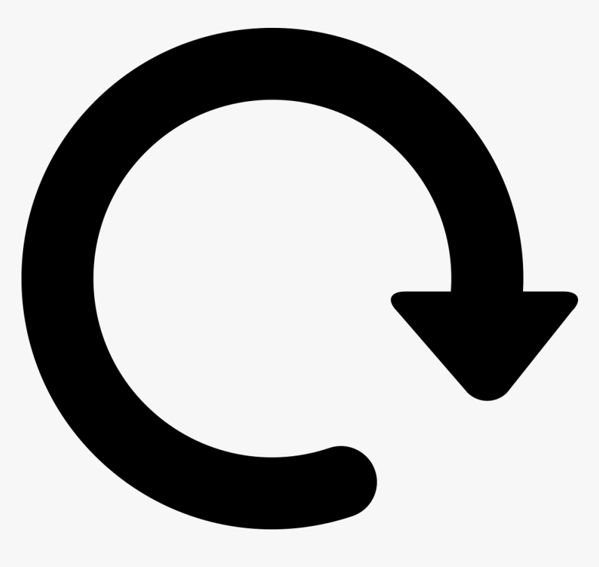 Circular Arrow - Replay Button Png, Transparent Png, Free Download