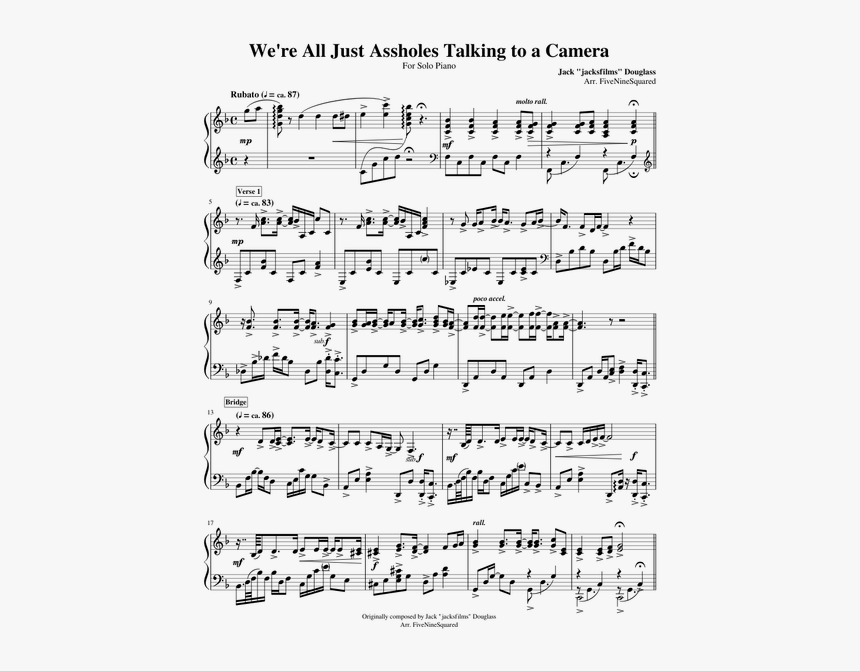 Perfect Piano Guys Sheet Music, HD Png Download, Free Download
