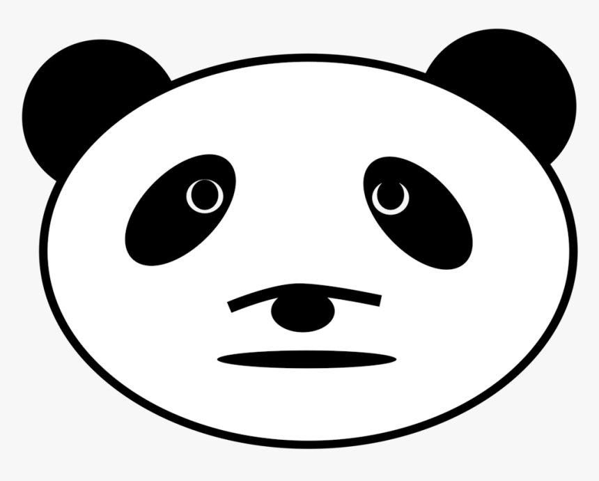 Panda, Bear, Face, Head, Animal, Mammal - Sad Panda Png, Transparent Png, Free Download
