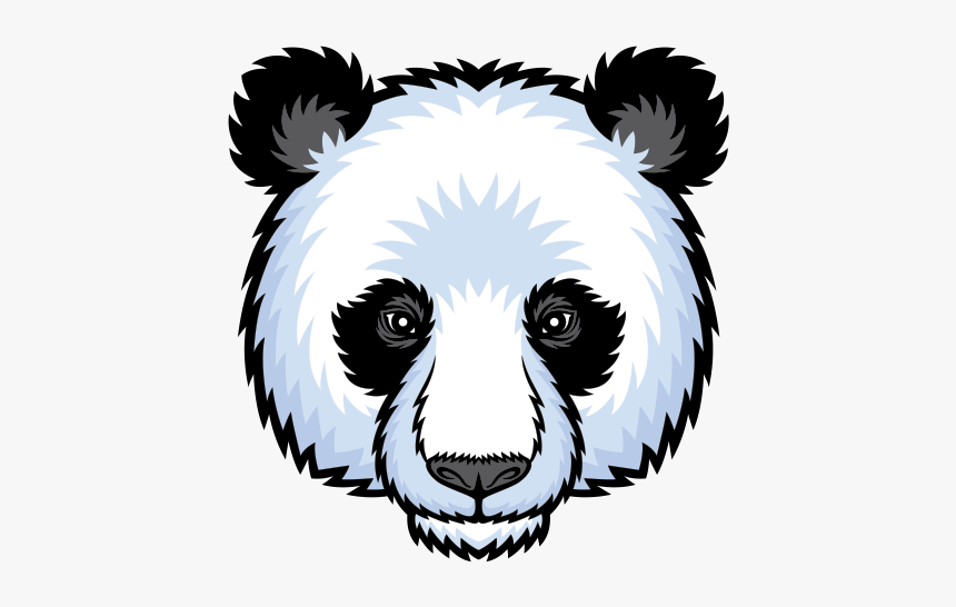 Giant Panda Bear Logo - Panda Bear Face Png, Transparent Png, Free Download