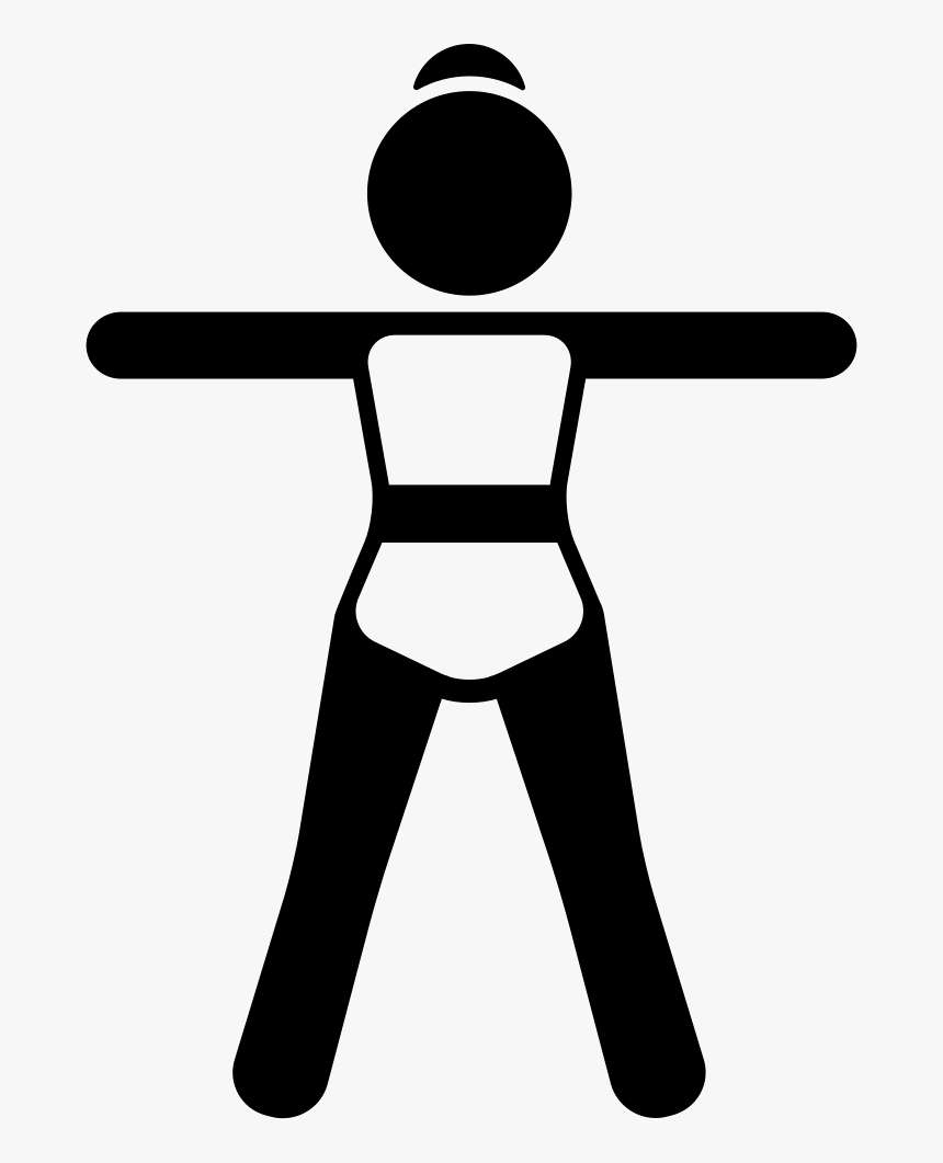 Woman Stanging Up Stretching Arms And Legs - Open Legs Icon, HD Png Download, Free Download