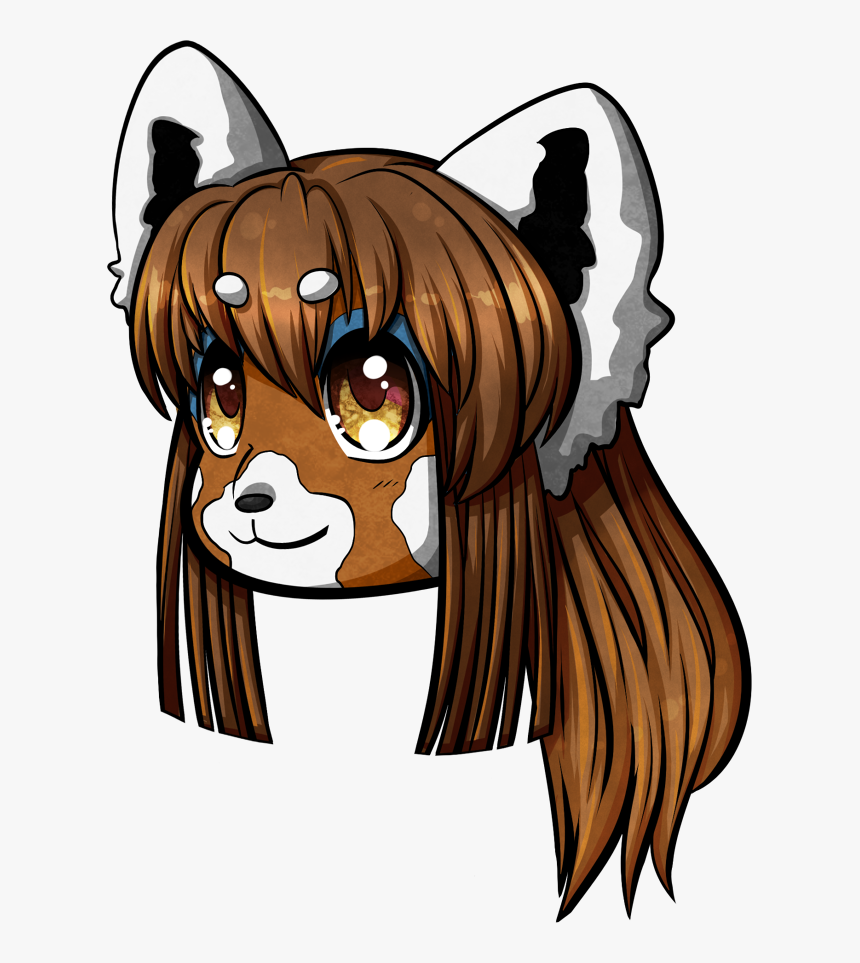 Red Panda Head - Cartoon, HD Png Download, Free Download