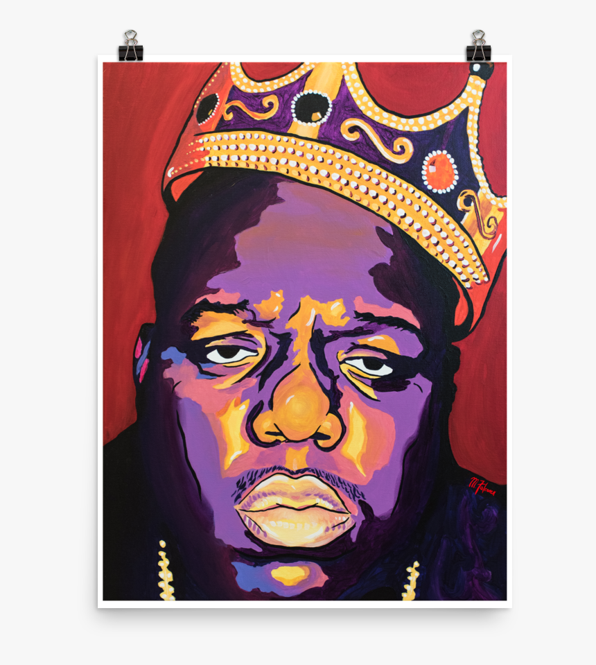 Biggie-24x32 Mockup Transparent - Biggie Paintings, HD Png Download, Free Download