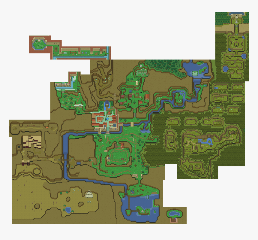 Ocarina Of Time 2d Map, HD Png Download, Free Download