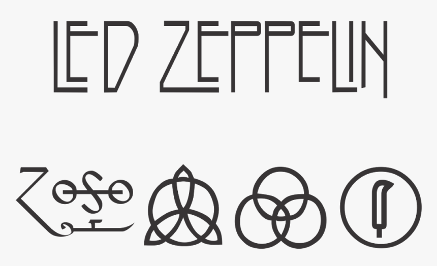 Led Zeppelin Logo Png, Transparent Png, Free Download