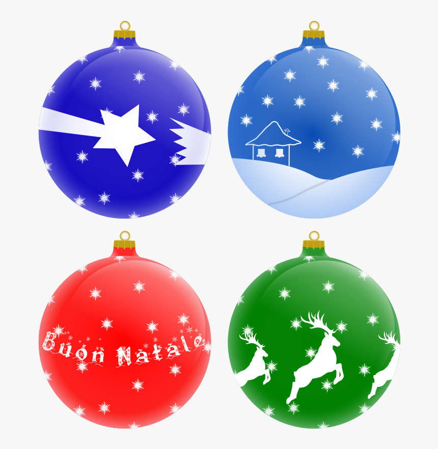 Palle Per Albero Di Natale - Christmas Ornament Vector Png, Transparent Png, Free Download