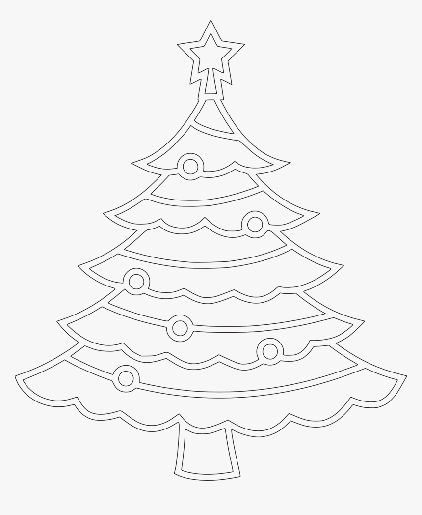 Gambar Sketsa Pohon Natal