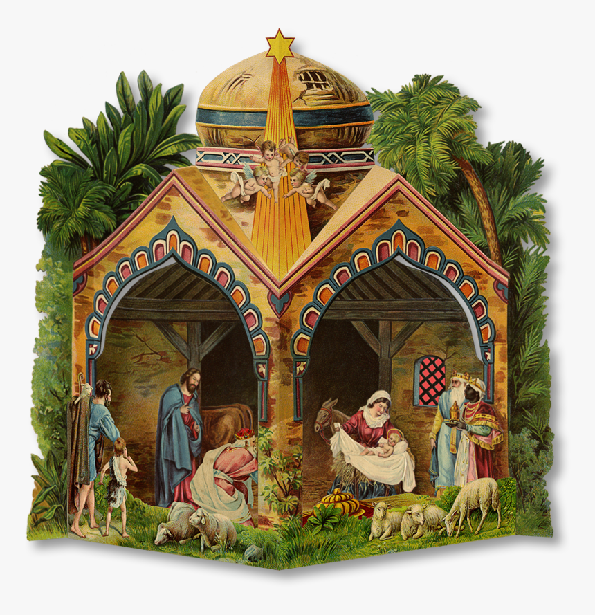 Nativity Scene Paper Model, HD Png Download, Free Download