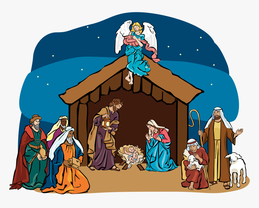 Nativity Scene Clipart - Three Wise Men Clip Art, HD Png Download, Free Download