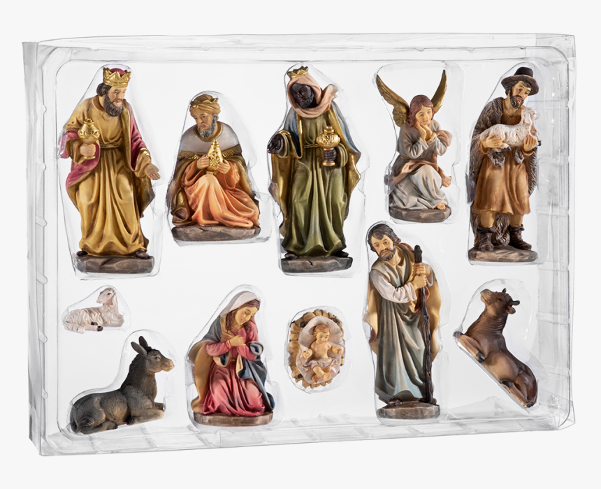 Set Of Nativity Figurines, 11 Pieces - Nativity Figurine Set, HD Png Download, Free Download