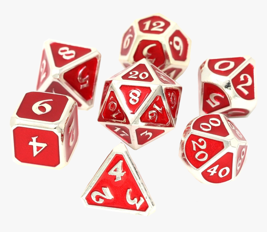 Metal Dice Gold Red, HD Png Download, Free Download