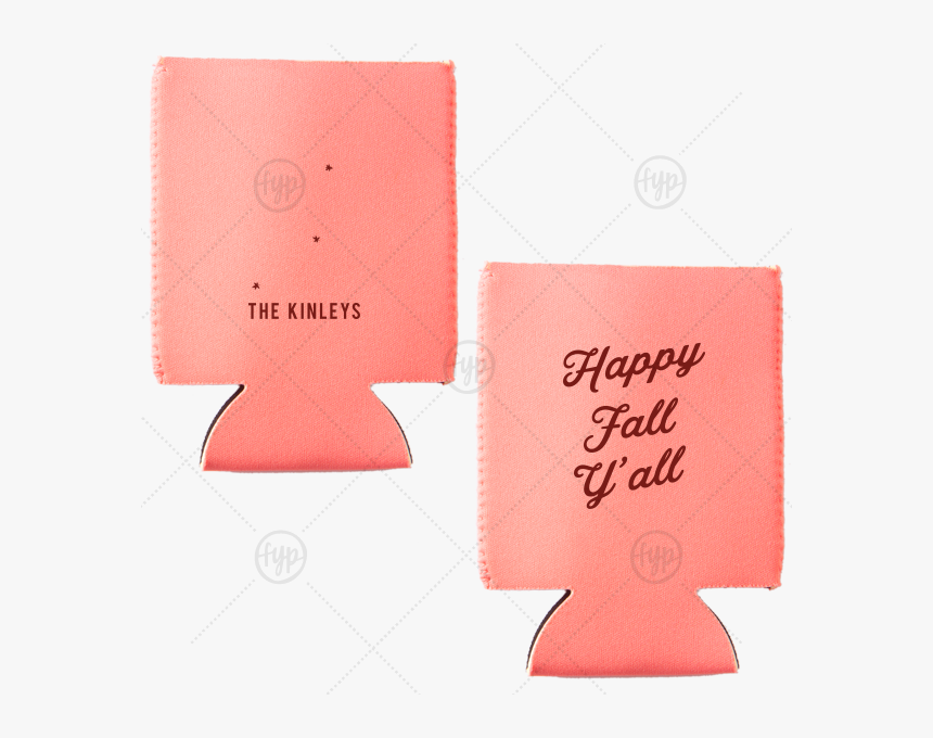 Our Personalized Coral Flat Can Cooler With Matte Merlot - Paper, HD Png Download, Free Download