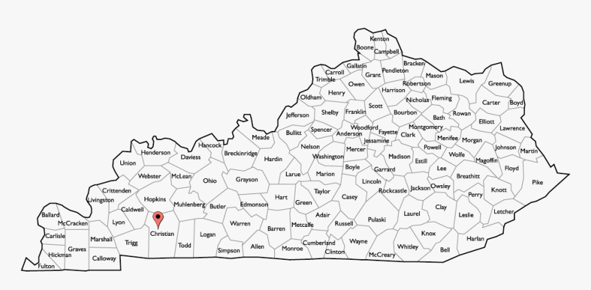 Kentucky County Map 2015, HD Png Download, Free Download