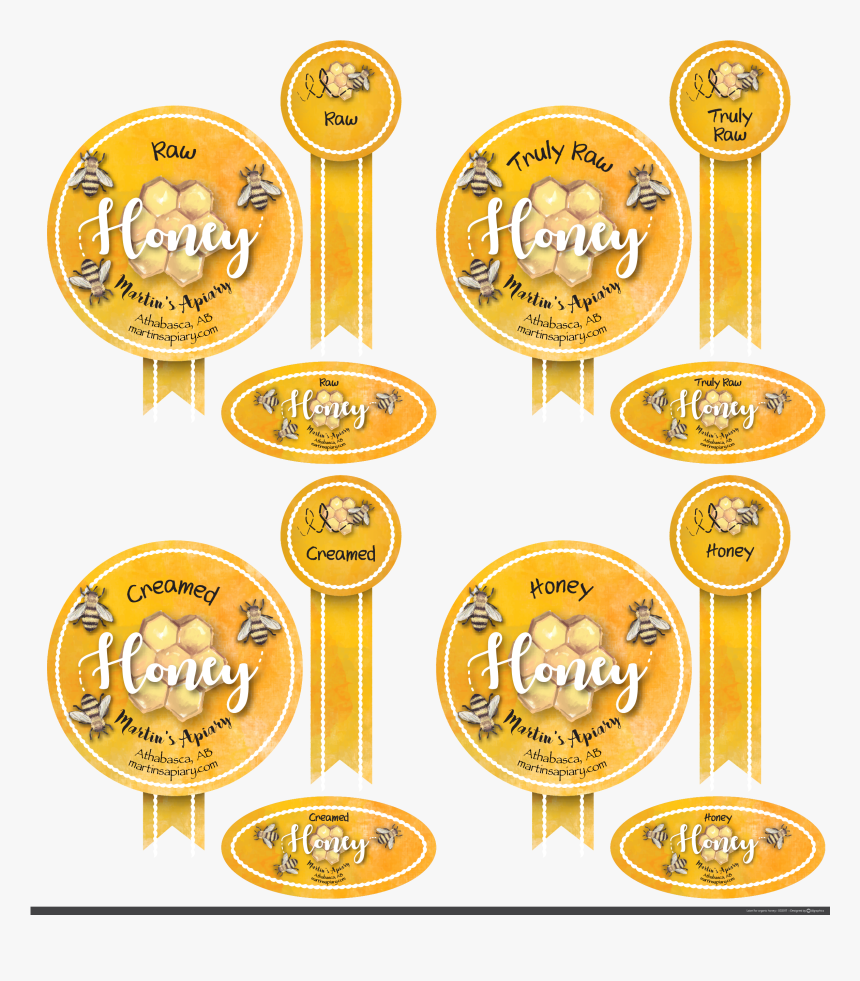 "honey Jar Label - Circle, HD Png Download, Free Download