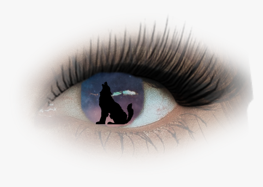 #eyes #galaxy #wolf - Mascara, HD Png Download, Free Download