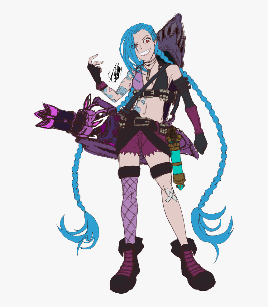 Download Jinx Transparent Png For Designing Projects - League Of Legends Jinx Png, Png Download, Free Download