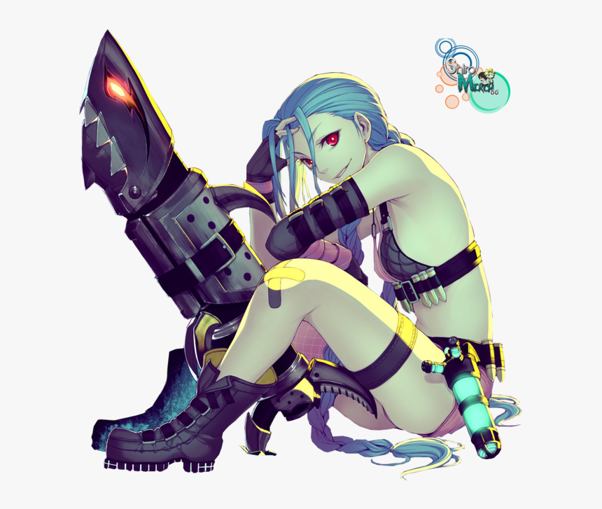 Jinx Png Pic - Jinx League Of Legends Anime, Transparent Png, Free Download