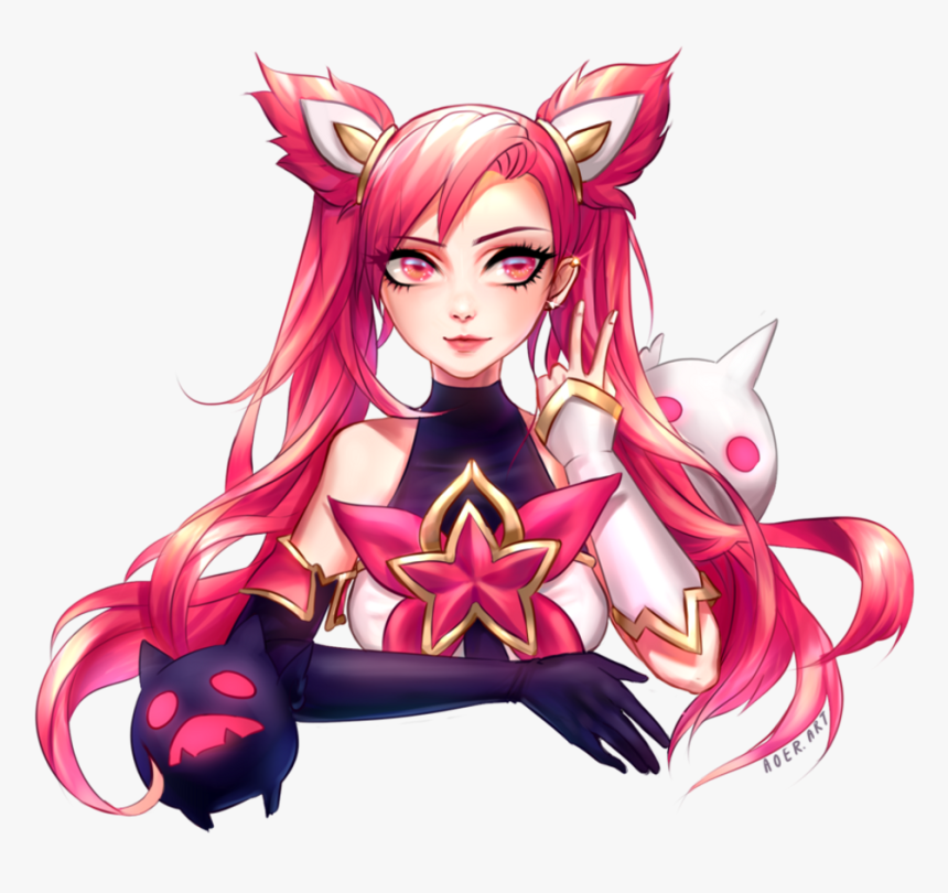 Jinx Sticker , Png Download - Star Guardian Jinx Fan Art, Transparent Png, Free Download