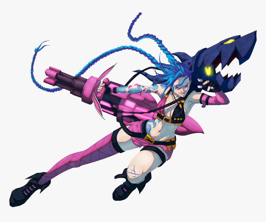 Jinx Lol Jinx Render , Png Download - League Of Legends Jinx Png, Transparent Png, Free Download