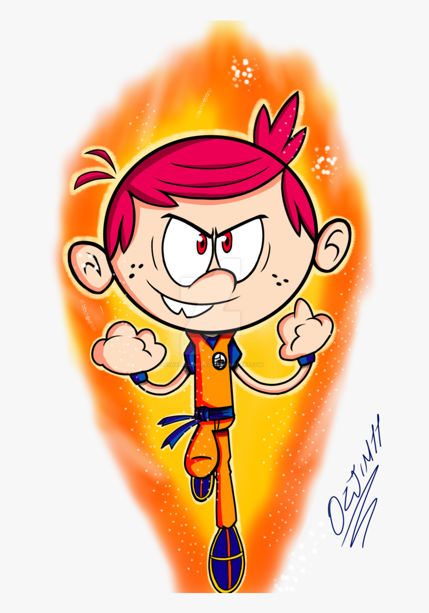 My Favorite Fan Art Of Super Saiyan God Lincoln Loud - Loud House Fanart Lincoln, HD Png Download, Free Download