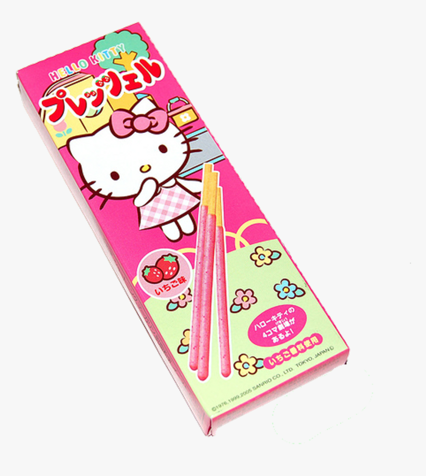 Pocky Snack Candy Japan Hellokitty Kawaii Pink - Hello Kitty Japanese Snacks, HD Png Download, Free Download