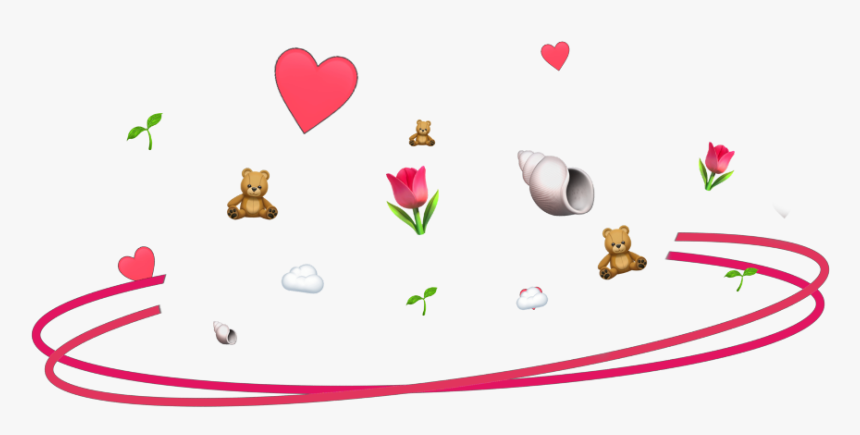 #halo #ring #emoji #emojicombo #heart #pink #tulip - Heart, HD Png Download, Free Download