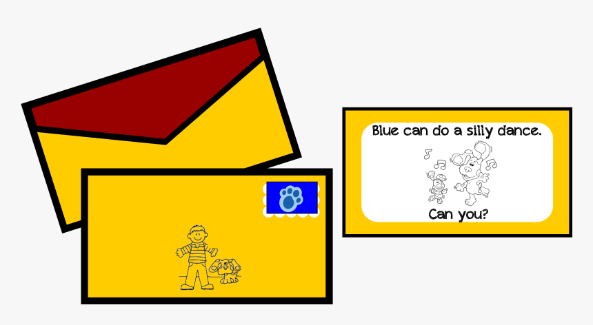 Blue"s Clues Mail Letter , Png Download - Blues Clues Letter Template, Transparent Png, Free Download