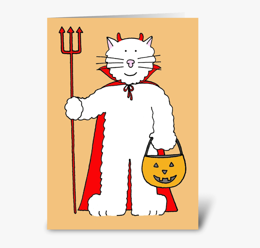 Halloween Cat With Pumpkin Lantern - Cat Yawns, HD Png Download, Free Download