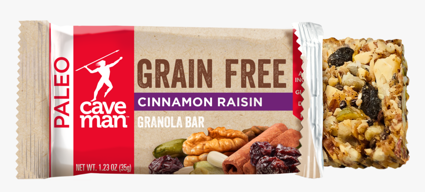 Transparent Raisins Png - Caveman Granola Bar Gluten Free, Png Download, Free Download