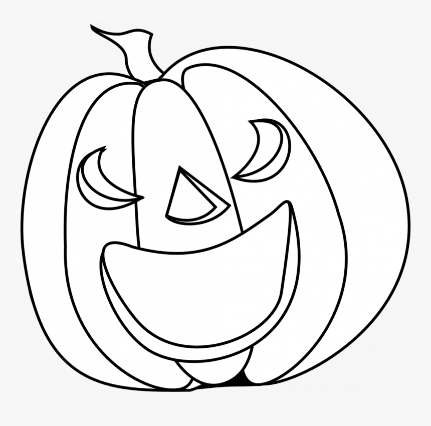 Halloween Pumpkin Clipart Black And White, HD Png Download, Free Download