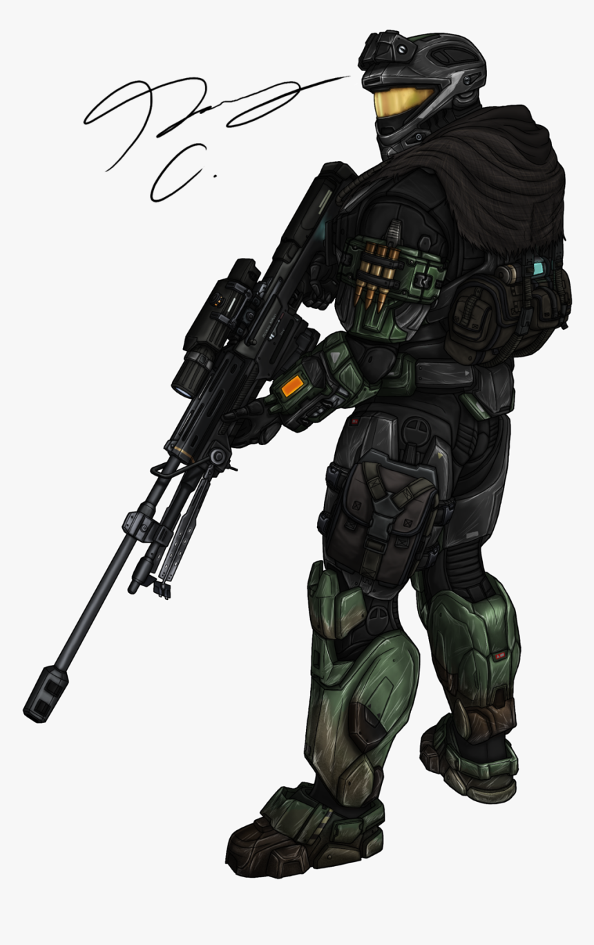 Spartan Mrskits - Black Halo Spartan Sniper, HD Png Download, Free Download