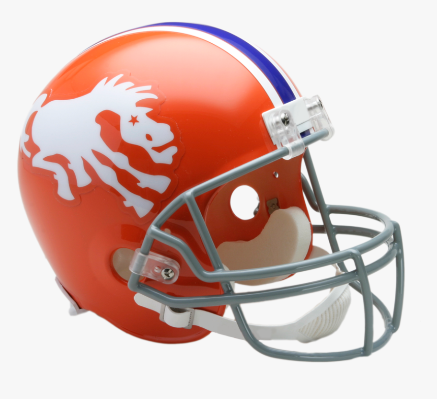 Denver Broncos Vsr4 Replica Throwback Helmet - Denver Bronco Throwback Helmet, HD Png Download, Free Download