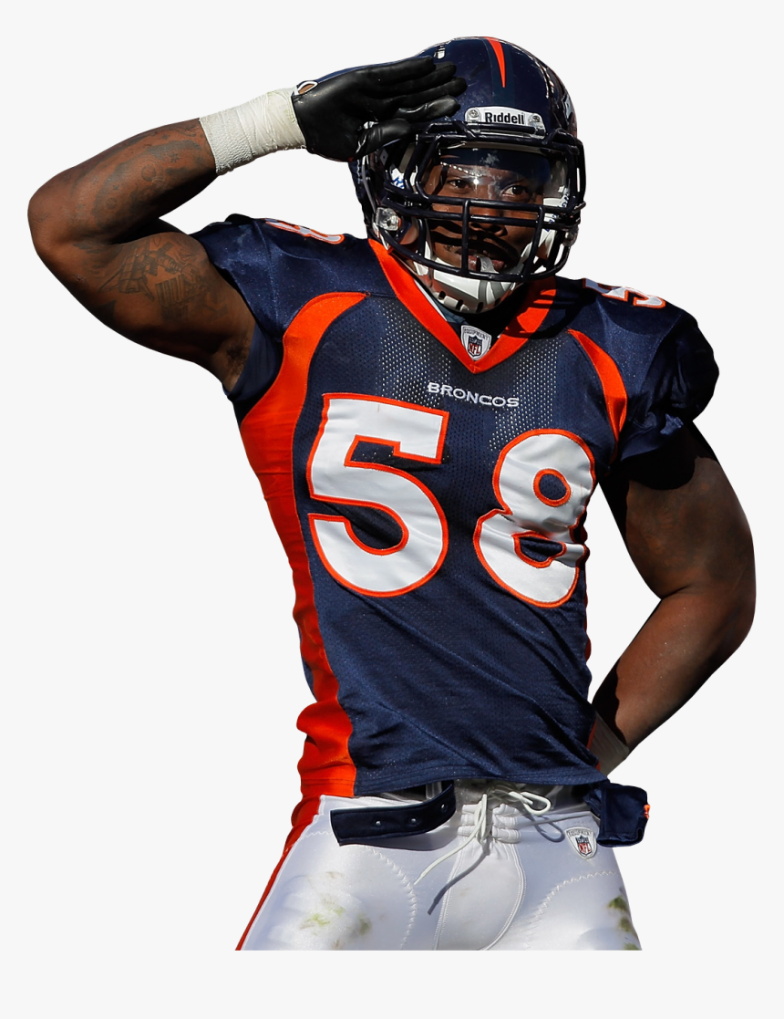 Transparent Denver Bronco Clipart - Von Miller Cut Out, HD Png Download, Free Download