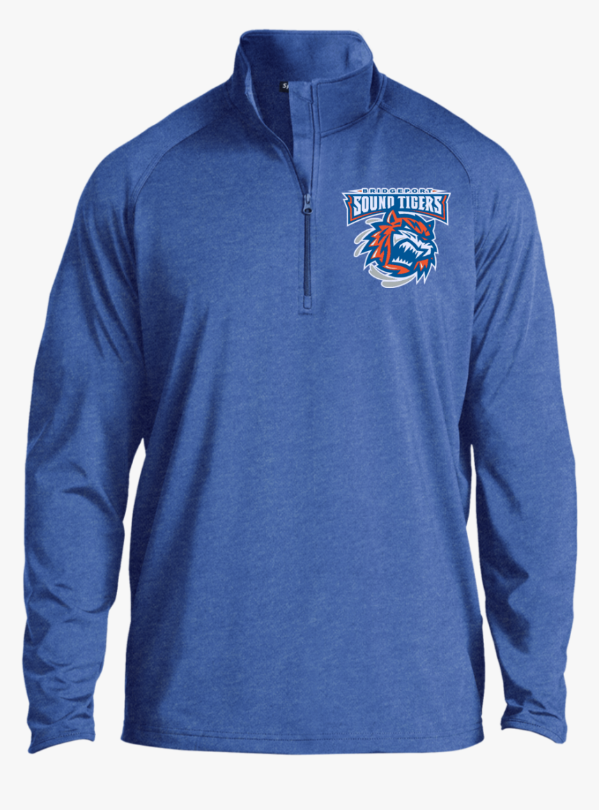 Bridgeport Sound Tigers Half Zip Raglan Performance - Bridgeport Sound Tigers, HD Png Download, Free Download