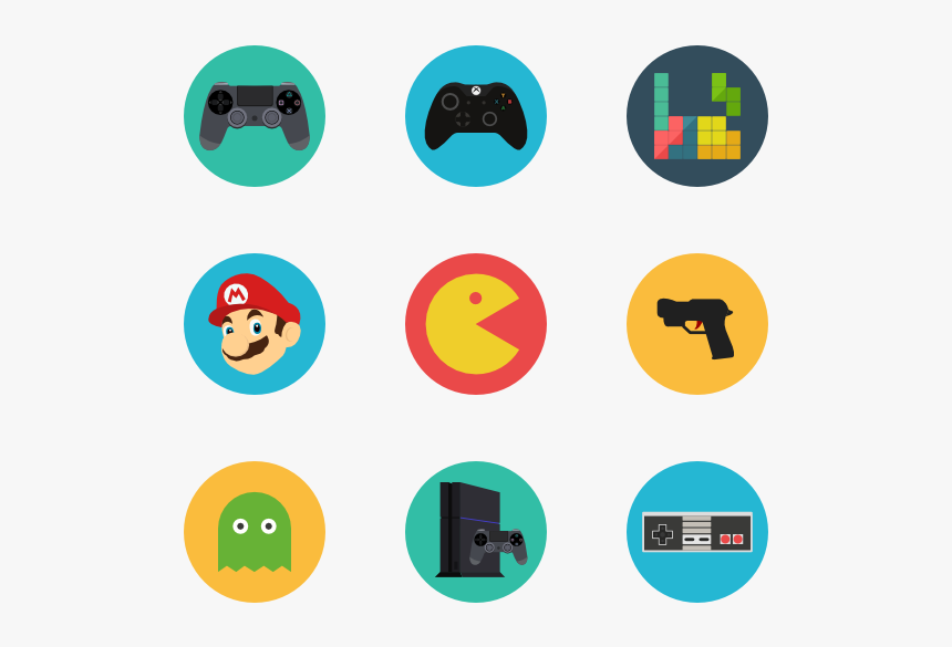 Icon Packs Vector - Video Game Icons Png, Transparent Png, Free Download